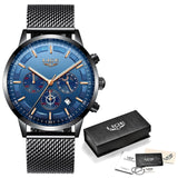 LIGE New Mens Watches Male Fashion