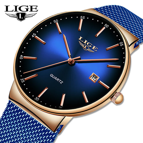 LIGE Mens Watches Top