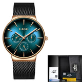 2019 New LIGE Fashion Mens Watches