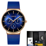 2019 New LIGE Fashion Mens Watches